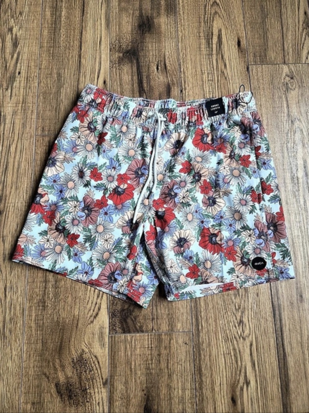 RVCA Floral Board Shorts Swim Trunks Size S